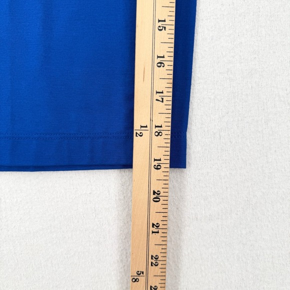 ENZA COSTA Jersey Midi Slip Dress Women XS Royal Blue Spaghetti Strap Luxury NEW - Picture 9 of 16